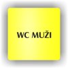 Piktogram - WC MUŽI