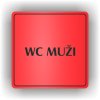 Piktogram - WC MUŽI