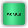 Piktogram - WC MUŽI