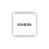 Cedule rentgen | Piktogram (čtverec)