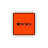 Cedule rentgen | Piktogram (čtverec)