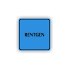 Cedule rentgen | Piktogram (čtverec)