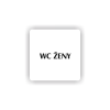 Cedule wc ženy | Piktogram (čtverec)