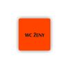 Cedule wc ženy | Piktogram (čtverec)
