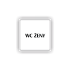 Cedule wc ženy | Piktogram (čtverec)