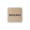 Cedule restaurace | Piktogram (čtverec)