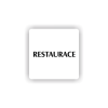 Cedule restaurace | Piktogram (čtverec)
