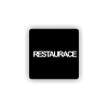 Cedule restaurace | Piktogram (čtverec)