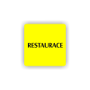 Cedule restaurace | Piktogram (čtverec)