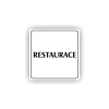 Cedule restaurace | Piktogram (čtverec)