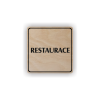 Cedule restaurace | Piktogram (čtverec)
