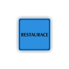 Cedule restaurace | Piktogram (čtverec)