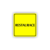 Cedule restaurace | Piktogram (čtverec)