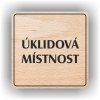 Cedule úklidová místnost – plast (piktogram)