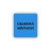 Cedule úklidová místnost | Piktogram (čtverec)
