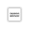 Cedule úklidová místnost | Piktogram (čtverec)
