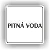 Cedule pitná voda – plast (piktogram)