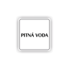 Cedule pitná voda | Piktogram (čtverec)