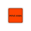 Cedule pitná voda | Piktogram (čtverec)