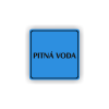 Cedule pitná voda | Piktogram (čtverec)