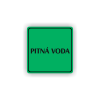 Cedule pitná voda | Piktogram (čtverec)