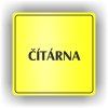 Cedule čítárna – plast (piktogram)