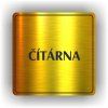 Cedule čítárna – plast (piktogram)