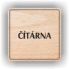 Cedule čítárna – plast (piktogram)