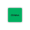 Cedule čítárna | Piktogram (čtverec)