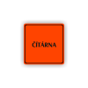 Cedule čítárna | Piktogram (čtverec)