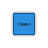 Cedule čítárna | Piktogram (čtverec)