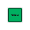 Cedule čítárna | Piktogram (čtverec)