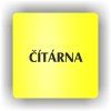 Cedule čítárna – plast (piktogram)