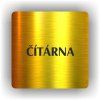 Cedule čítárna – plast (piktogram)