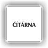 Cedule čítárna – plast (piktogram)