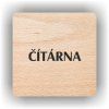 Cedule čítárna – plast (piktogram)
