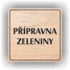 Cedule přípravna zeleniny – plast (piktogram)