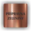 Cedule přípravna zeleniny – plast (piktogram)