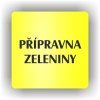 Cedule přípravna zeleniny – plast (piktogram)