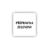 Cedule přípravna zeleniny | Piktogram (čtverec)