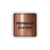 Cedule přípravna zeleniny | Piktogram (čtverec)