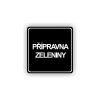 Cedule přípravna zeleniny | Piktogram (čtverec)