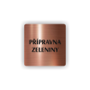 Cedule přípravna zeleniny | Piktogram (čtverec)