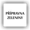 Cedule přípravna zeleniny – plast (piktogram)