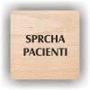 Cedule sprcha pacienti – plast (piktogram)