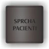 Cedule sprcha pacienti – plast (piktogram)