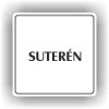 Cedule suterén – plast (piktogram)