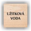 Cedule užitková voda – plast (piktogram)