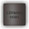 Cedule užitková voda – plast (piktogram)