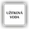 Cedule užitková voda – plast (piktogram)